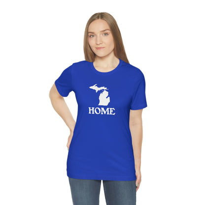 Michigan 'Home' T-Shirt (Woodcut Font) | Unisex Standard Fit