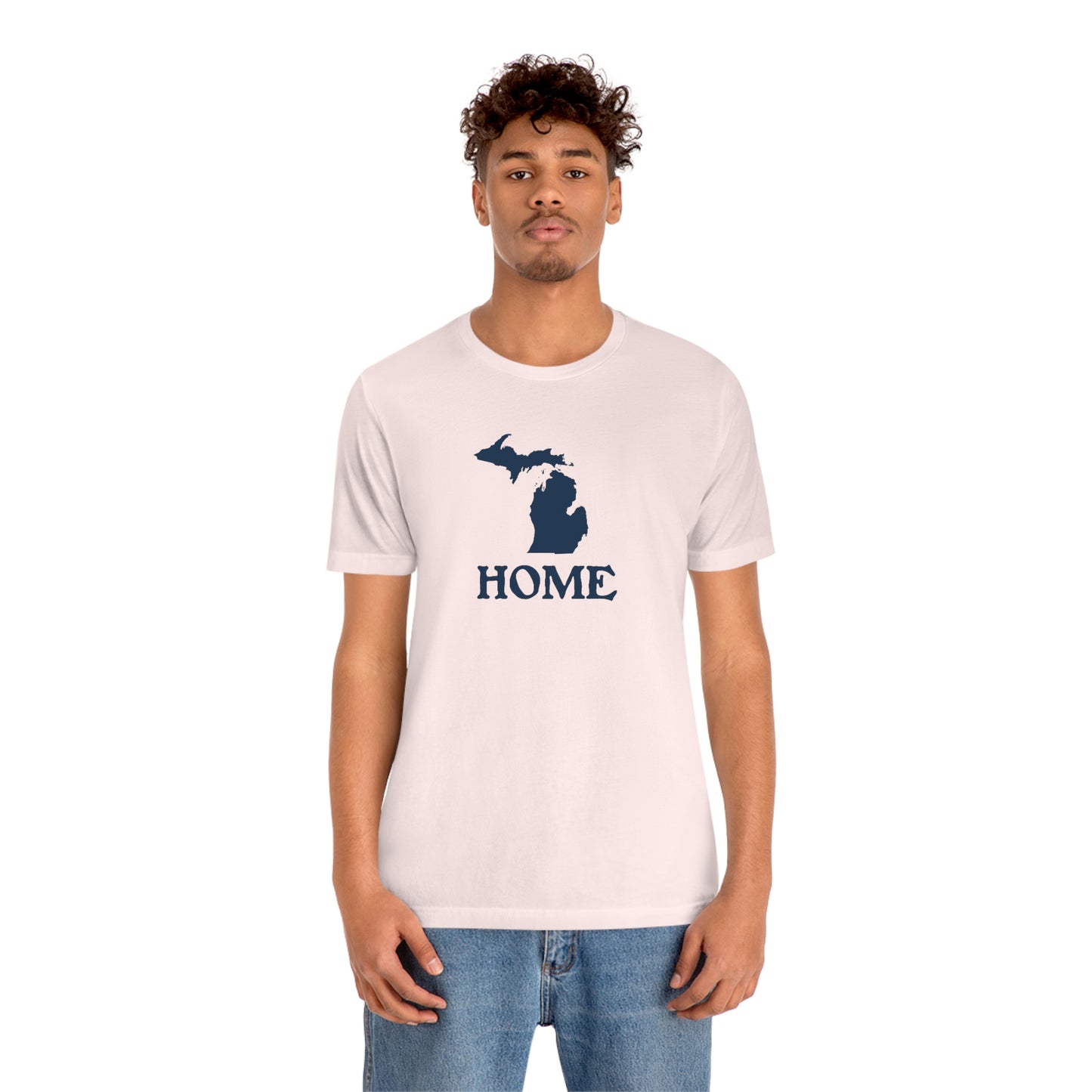 Michigan 'Home' T-Shirt (Woodcut Font) | Unisex Standard Fit