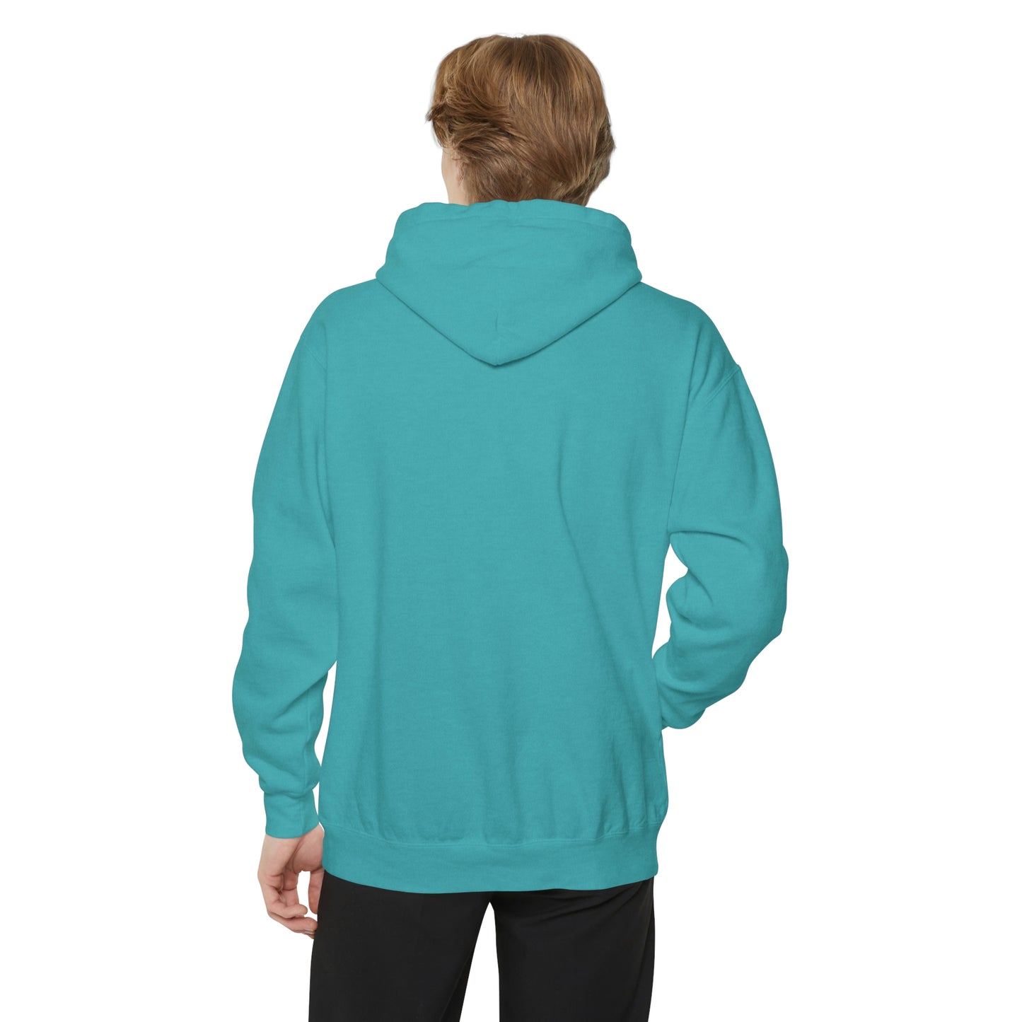 Michigan Upper Peninsula Hoodie (w/ Azure UP Outline) | Unisex Garment-Dyed