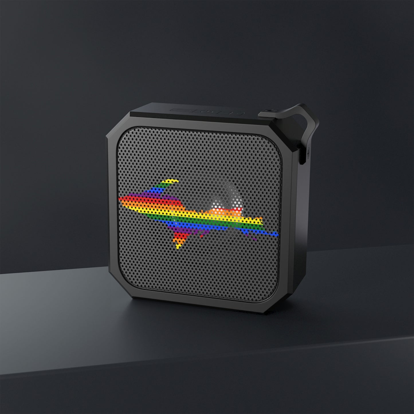 Michigan Upper Peninsula Portable Bluetooth Speaker (w/ UP Pride Flag Outline)