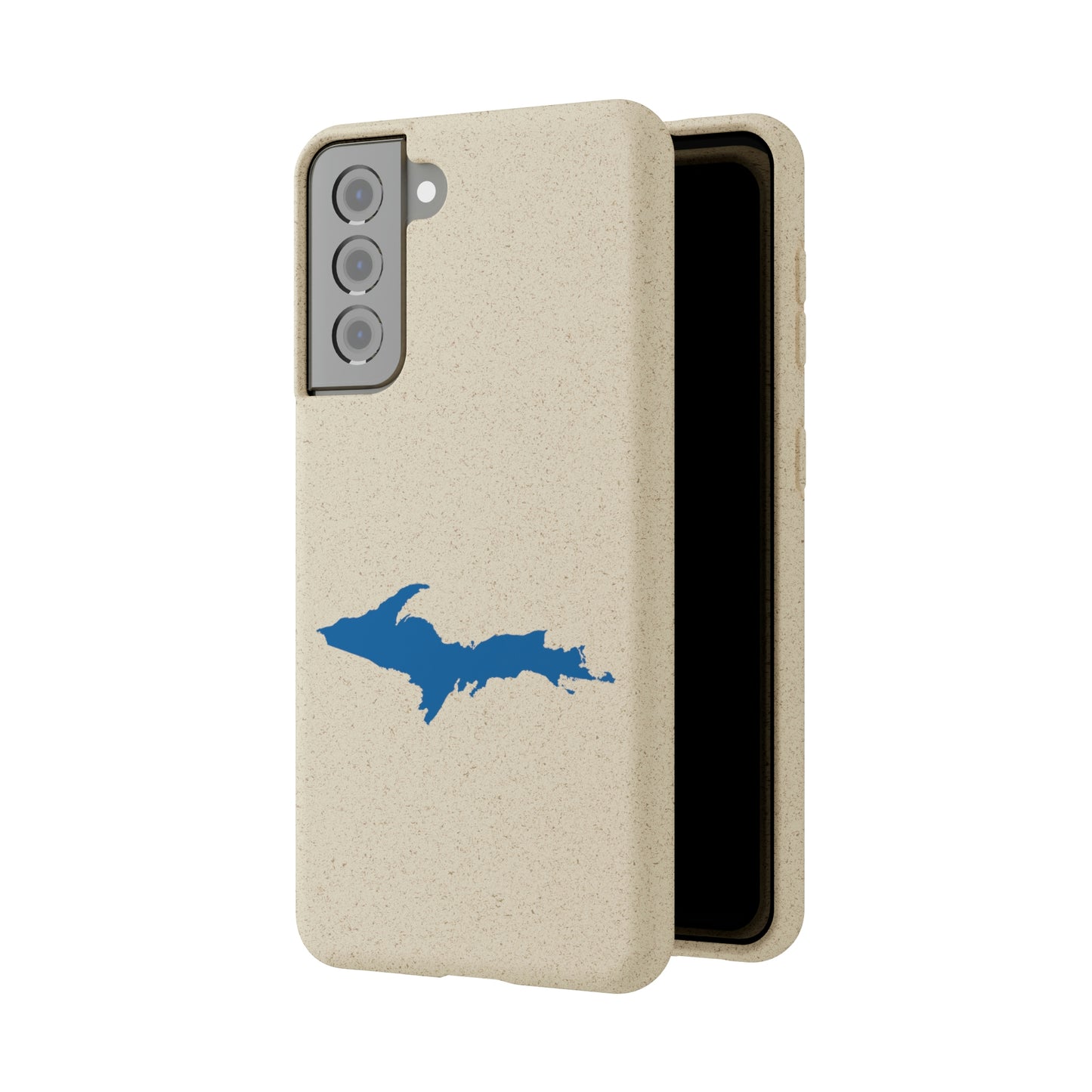 Michigan Upper Peninsula Biodegradable Phone Cases (w/ Azure UP Outline) | Samsung Android