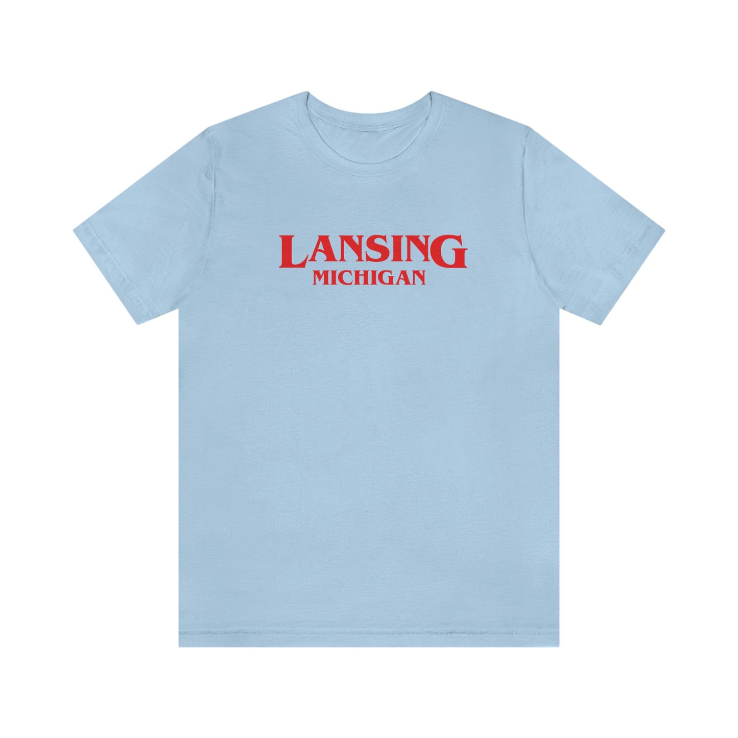 'Lansing Michigan' ' T-Shirt (1980s Drama Parody) | Unisex Standard Fit