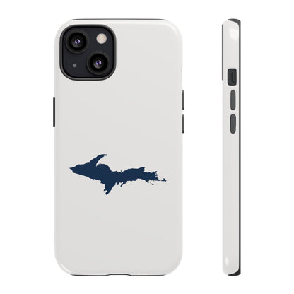 Michigan Upper Peninsula Tough Phone Case (Birch Bark White w/ UP Outline) | Apple iPhone