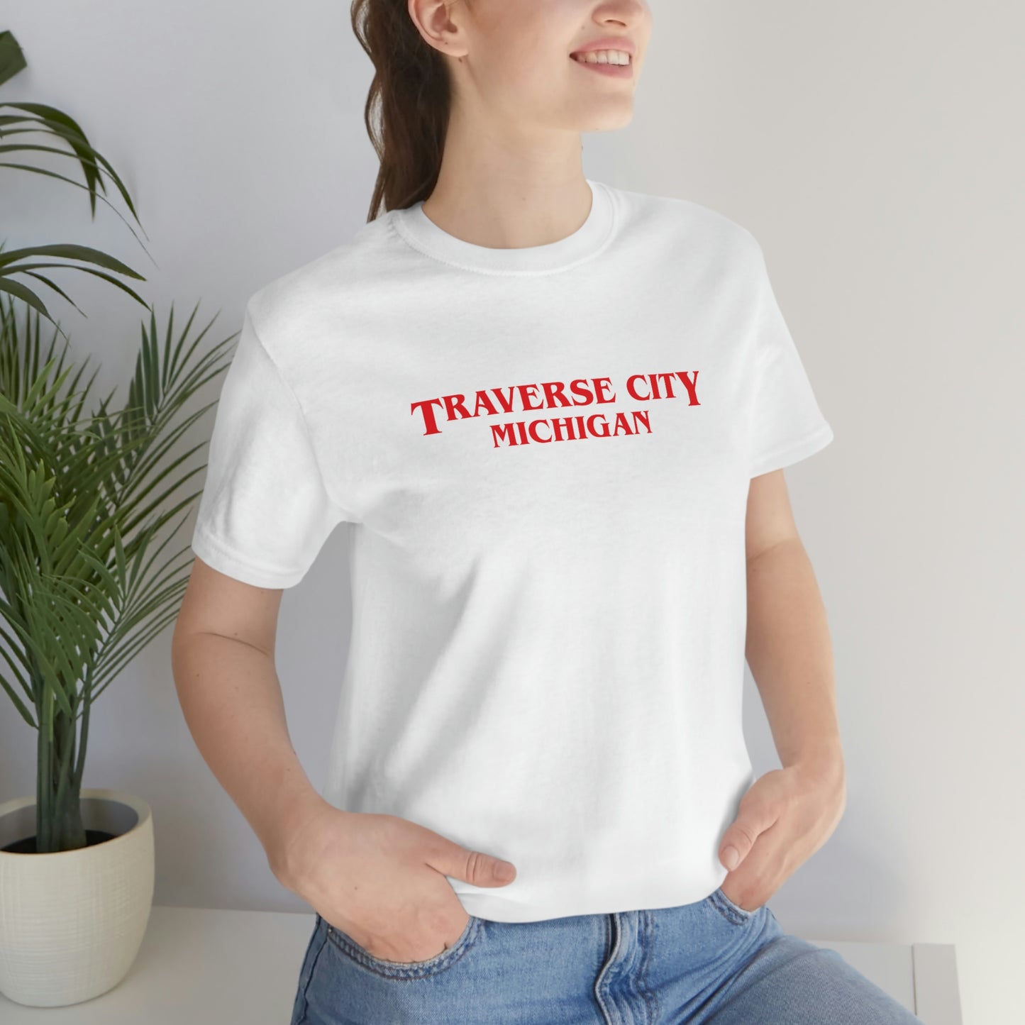 'Traverse City Michigan' ' T-Shirt (1980s Drama Parody) | Unisex Standard Fit