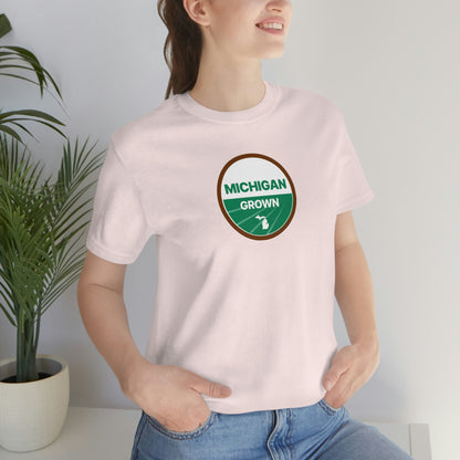 'Michigan Grown' T-Shirt (Agricultural Certification Parody) | Unisex Standard Fit