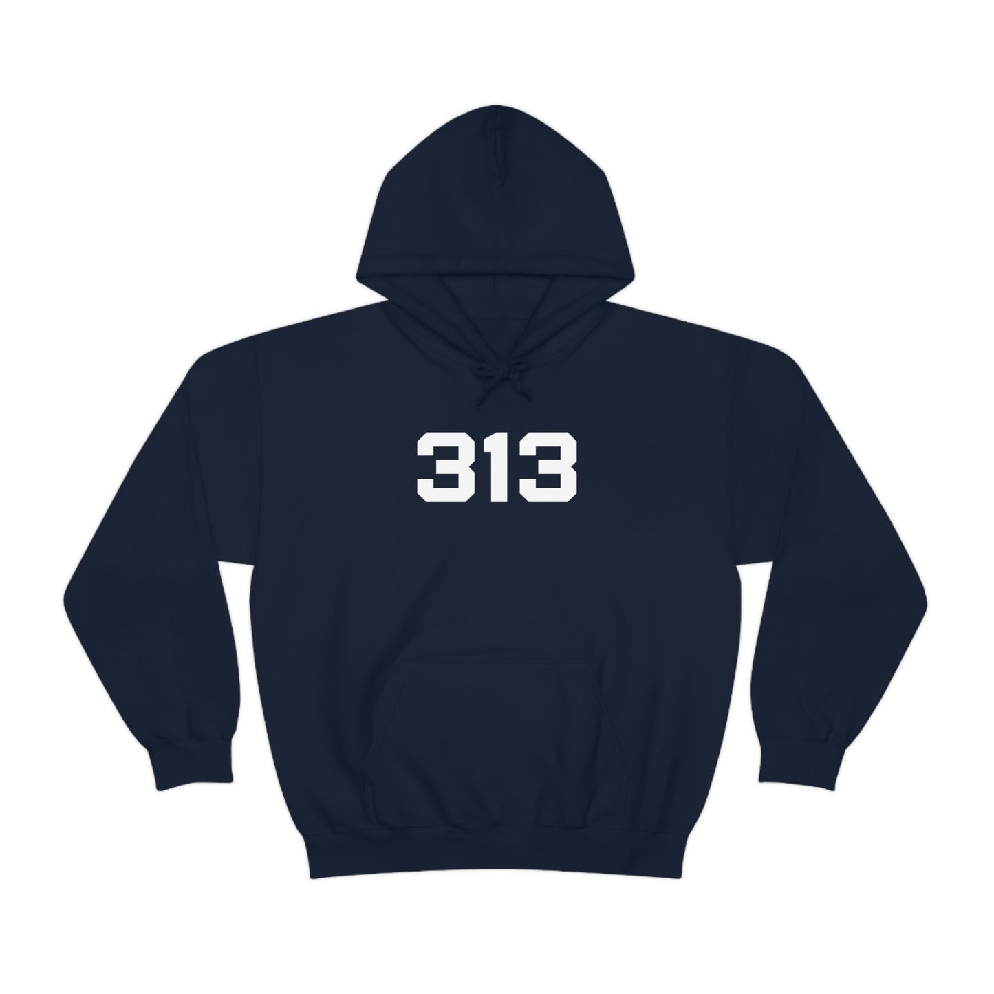 Detroit '313' Hoodie (Athletic Font) | Unisex Standard