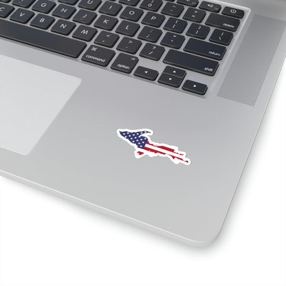 Michigan Upper Peninsula Kiss-Cut Sticker (w/ UP USA Flag Outline)