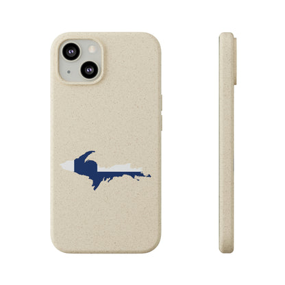 Michigan Upper Peninsula Biodegradable Phone Cases (w/ UP Finland Flag Outline) | Apple iPhone