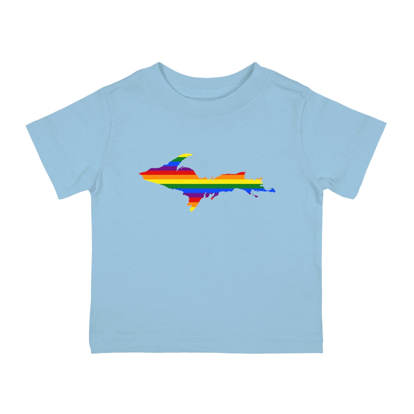 Michigan Upper Peninsula Infant T-Shirt (w/ UP Pride Flag Outline) | Short Sleeve