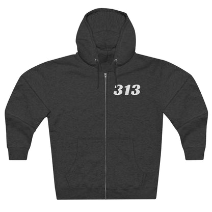 Detroit '313' Full-Zip Hoodie | Racing Font