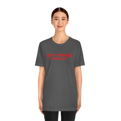 'Ann Arbor Michigan' ' T-Shirt (1980s Drama Parody) | Unisex Standard Fit