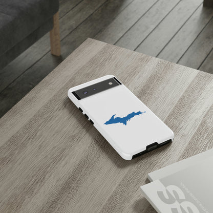 Michigan Upper Peninsula Tough Phone Case (w/ Azure UP Outline) | Samsung & Pixel Android