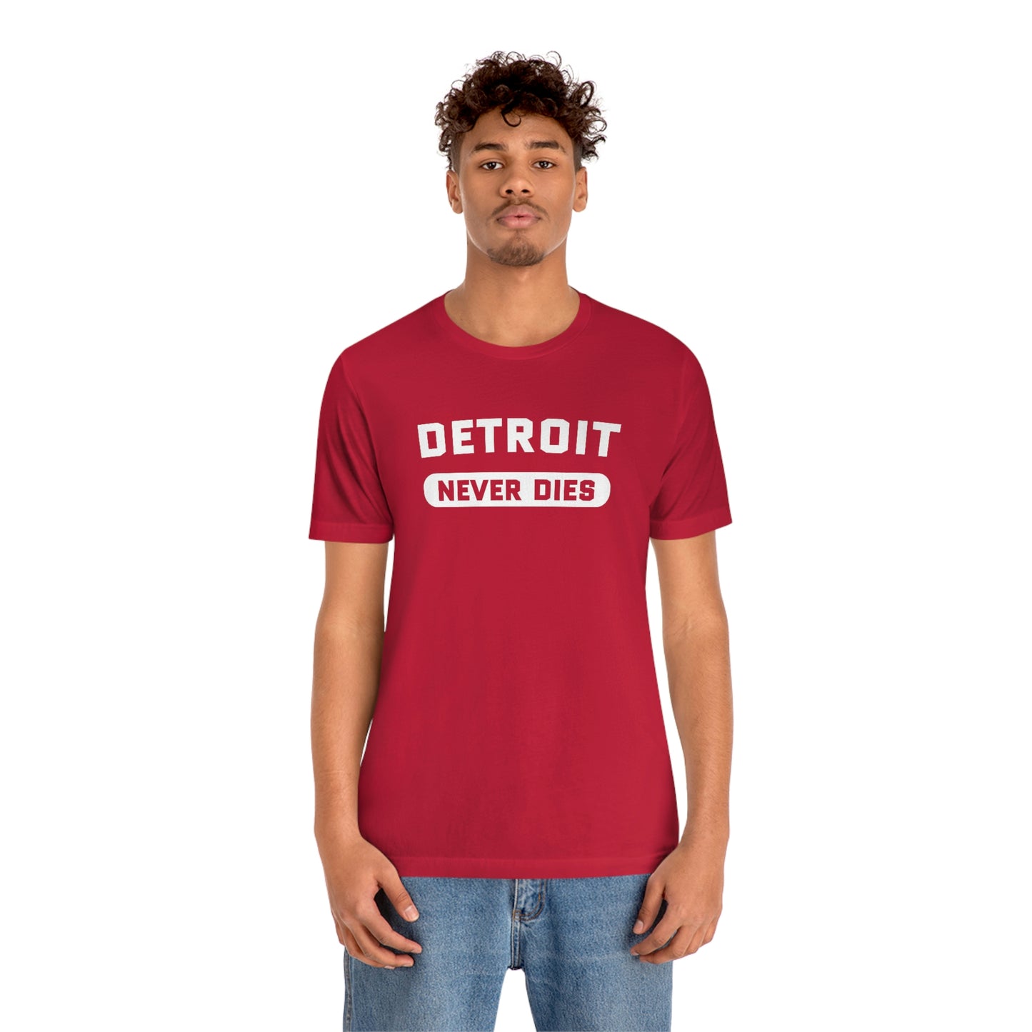 'Detroit Never Dies' T-Shirt | Unisex Standard Fit