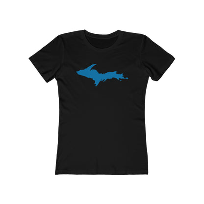 Upper Peninsula T-Shirt (w/ Azure UP Outline) | Women's Boyfriend Cut