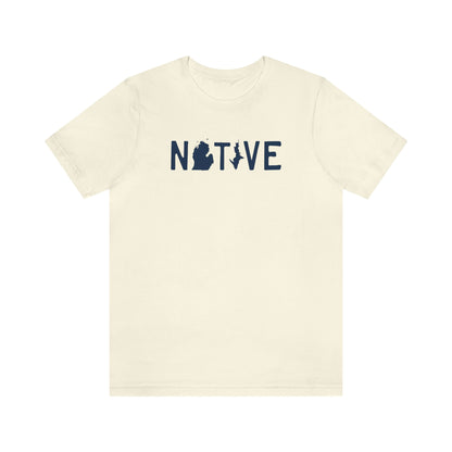 Michigan 'Native' T-Shirt (Licence Plate Font) | Unisex Standard Fit