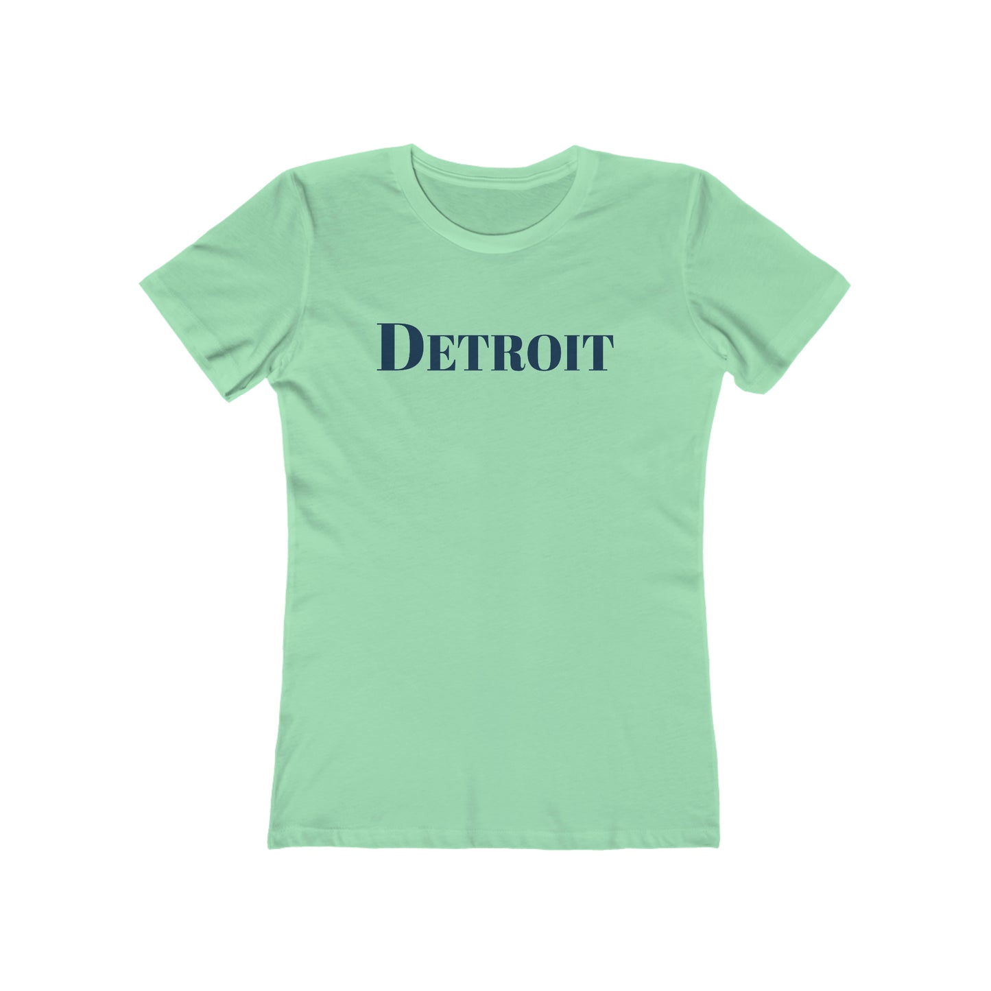 Detroit' T-Shirt (Didone Font) | Women's Boyfriend Cut