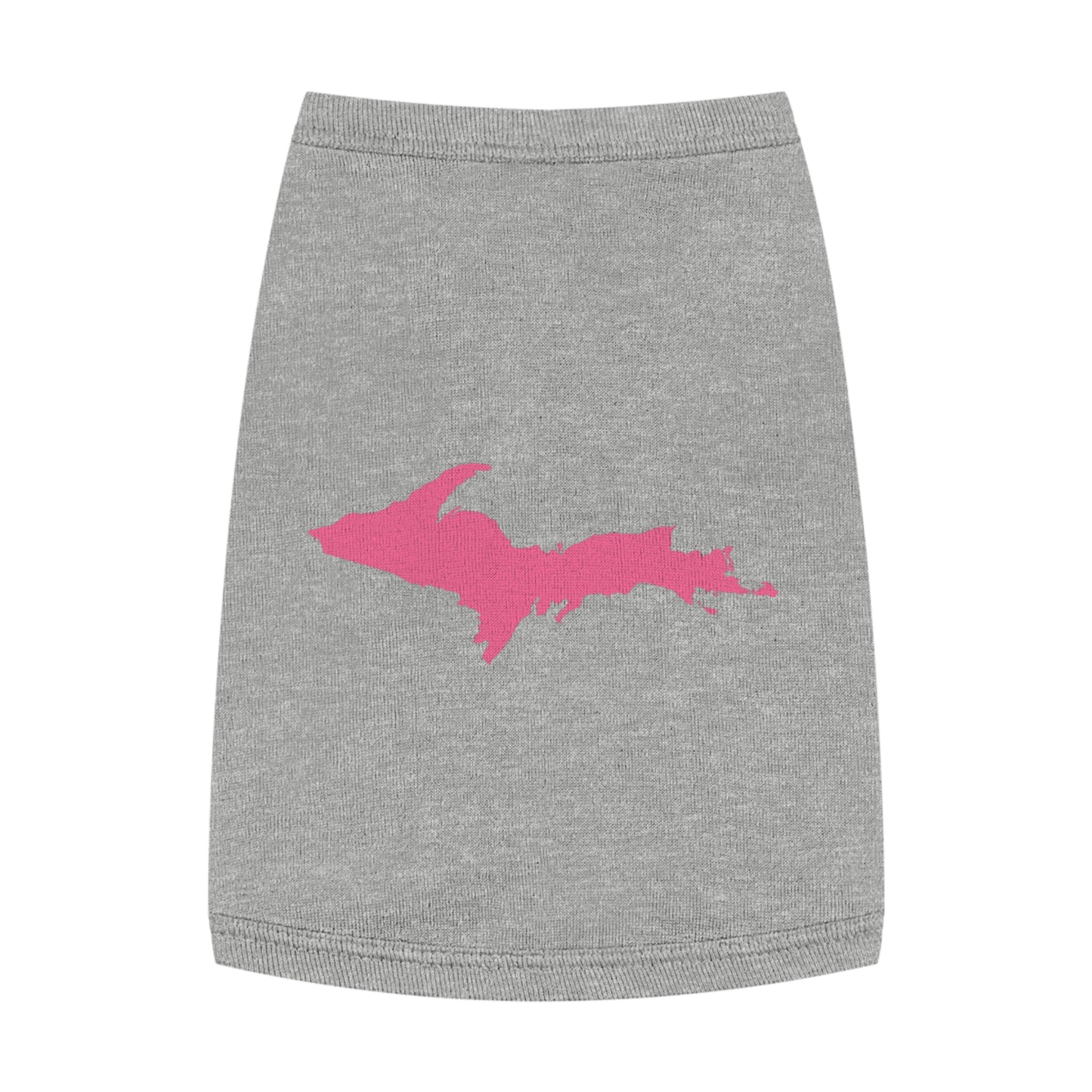 Michigan Upper Peninsula Pet Tank Top (w/ Pink UP Outline)