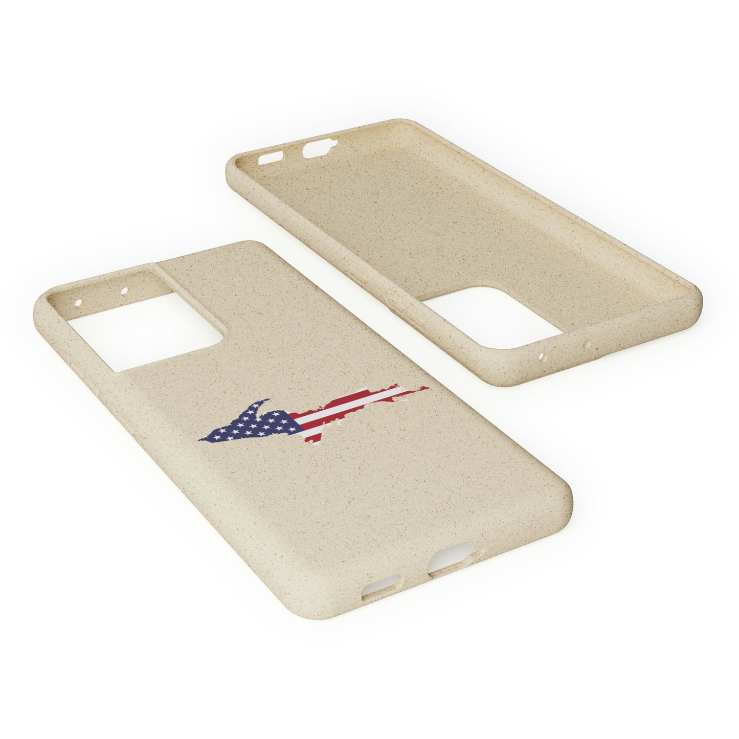 Michigan Upper Peninsula Biodegradable Phone Cases (w/ UP USA Flag Outline) | Samsung Android