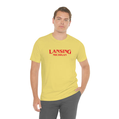 'Lansing Michigan' ' T-Shirt (1980s Drama Parody) | Unisex Standard Fit