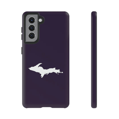 Michigan Upper Peninsula Tough Phone Case (Blackcurrant w/ UP Outline) | Samsung & Pixel Android