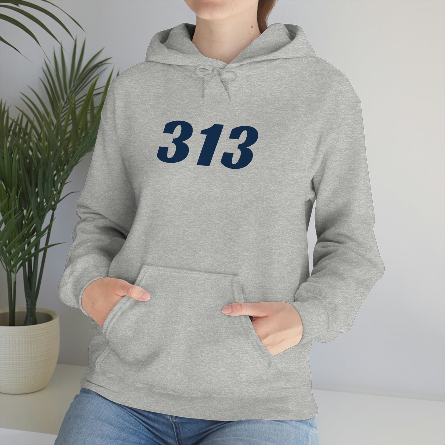 Detroit '313' Hoodie (Racing Font) | Unisex Standard