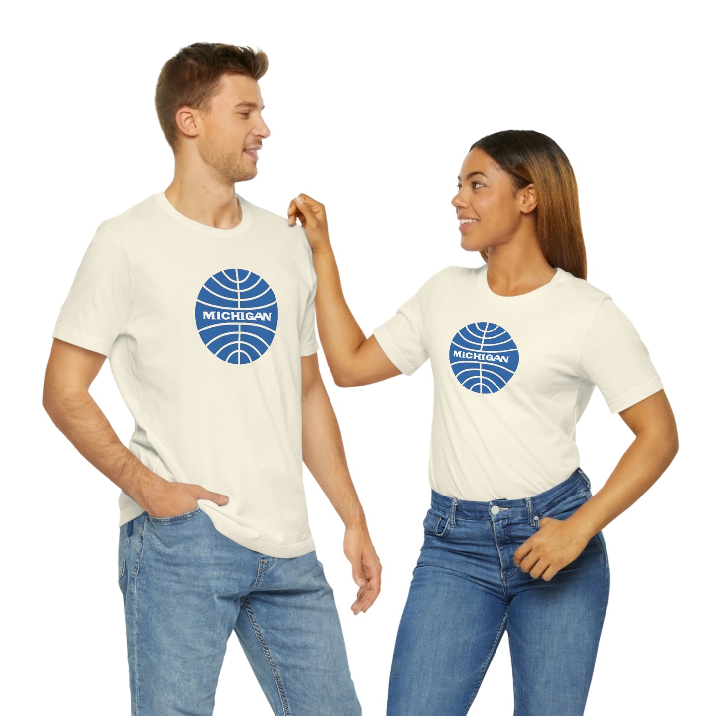 'Michigan' T-Shirt (Retro Airline Parody)  | Unisex Standard Fit