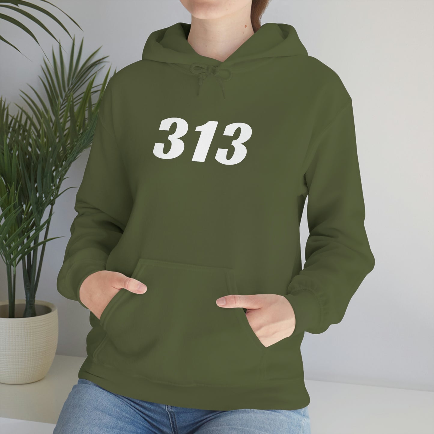 Detroit '313' Hoodie (Racing Font) | Unisex Standard