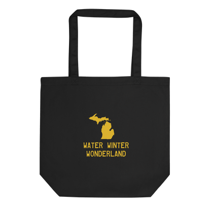 'Water Winter Wonderland' Michigan Everyday Tote | 100% Organic Cotton - Circumspice Michigan