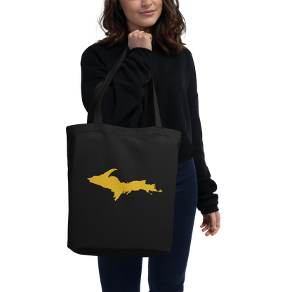 Michigan Upper Peninsula Everyday Tote Bag (w/ Gold UP Outline)