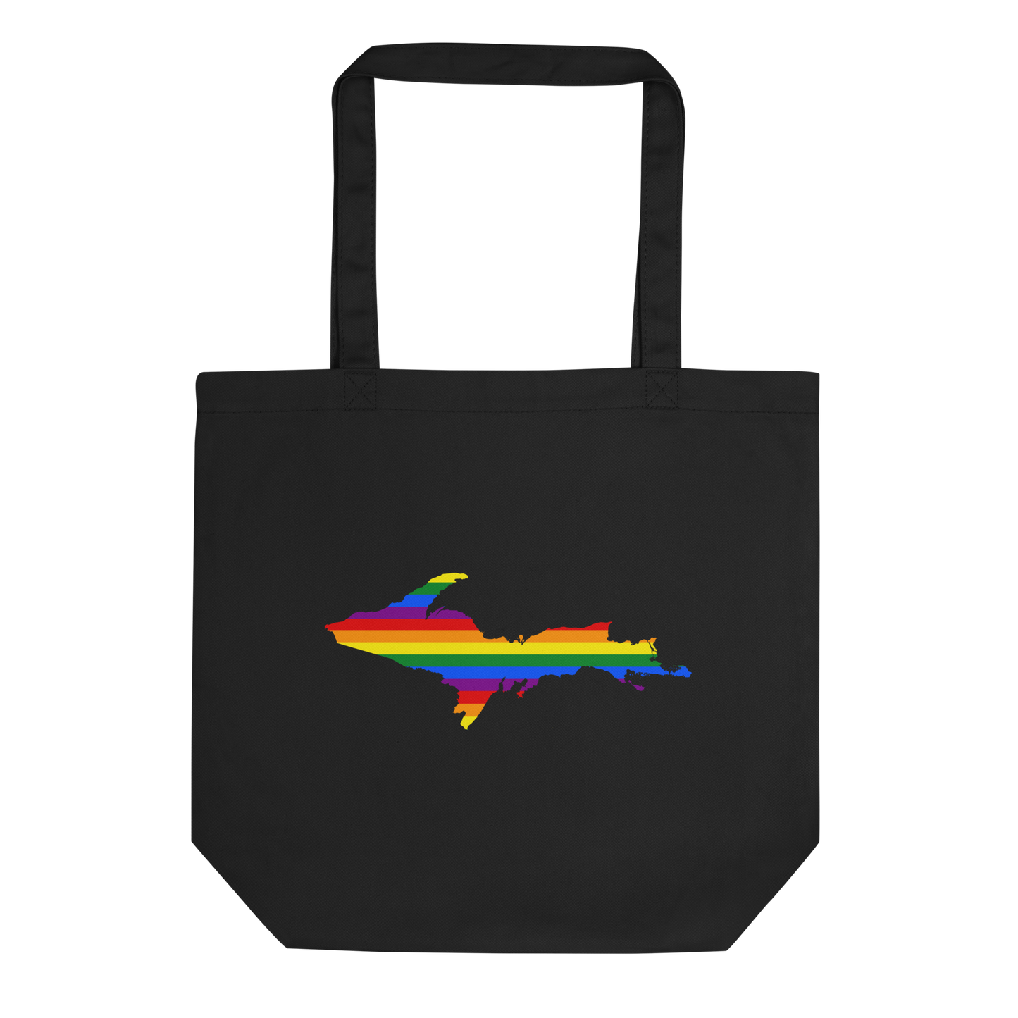 Michigan Upper Peninsula Tote Bag (w/ UP Pride Flag Outline)