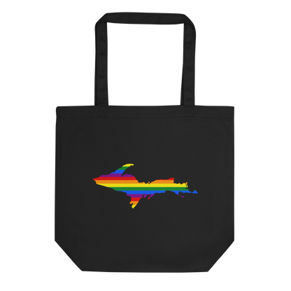 Michigan Upper Peninsula Tote Bag (w/ UP Pride Flag Outline)