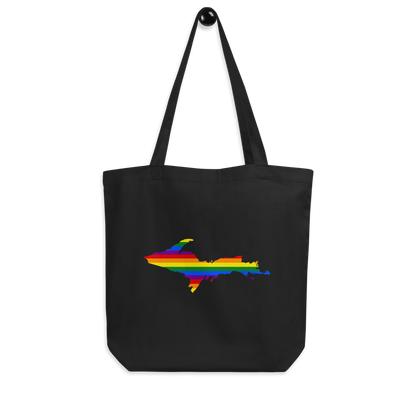 Michigan Upper Peninsula Tote Bag (w/ UP Pride Flag Outline)