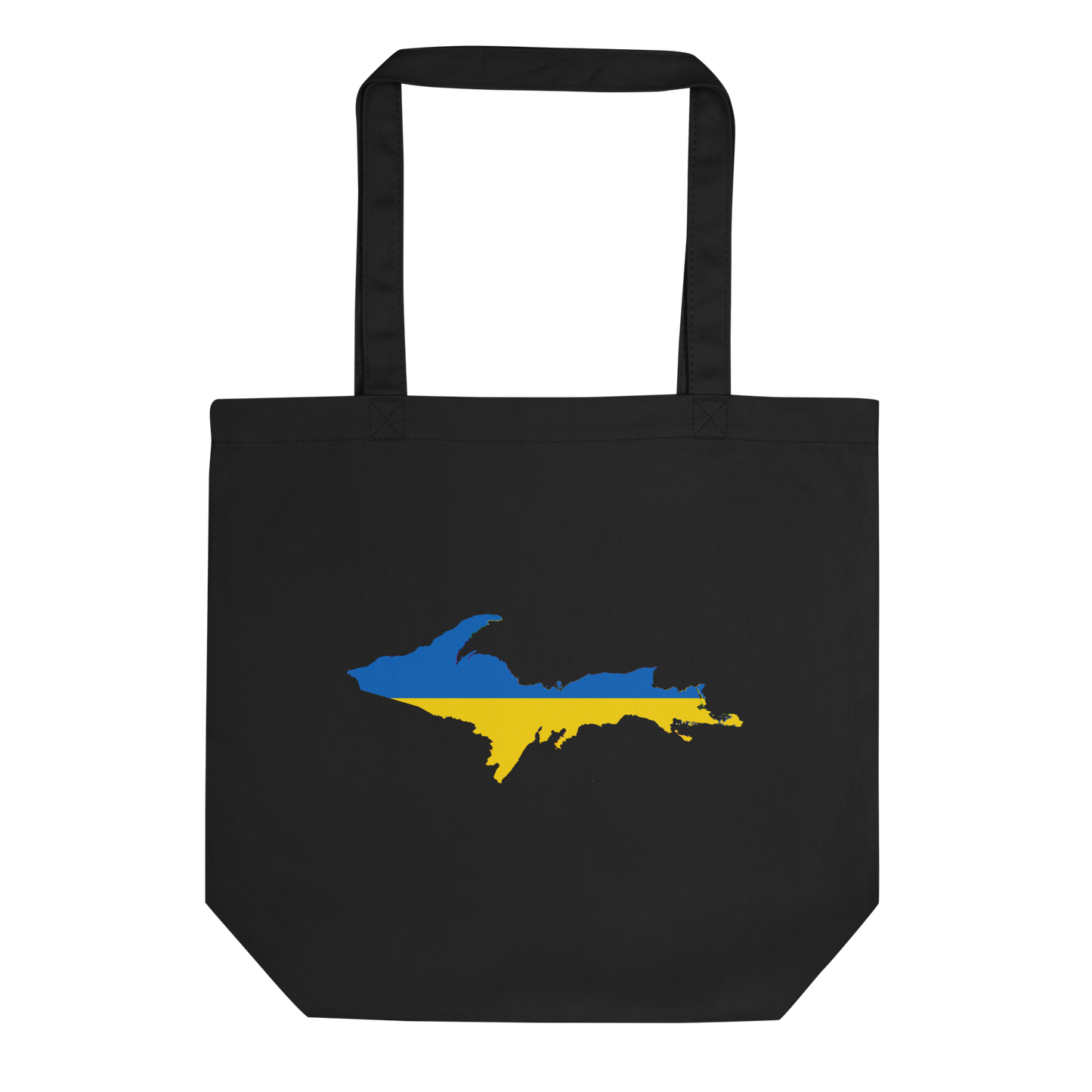 Michigan Upper Peninsula Everyday Tote Bag (w/ UP Ukraine Flag Outline)