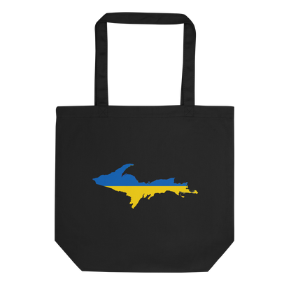 Michigan Upper Peninsula Everyday Tote Bag (w/ UP Ukraine Flag Outline)