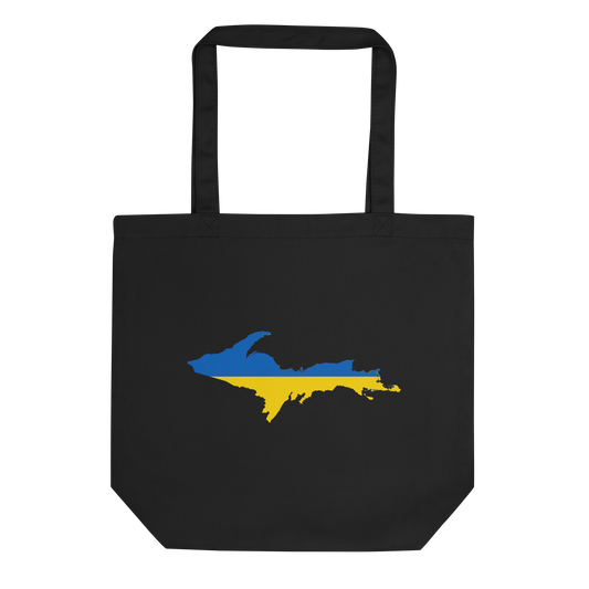 Michigan Upper Peninsula Everyday Tote Bag (w/ UP Ukraine Flag Outline)