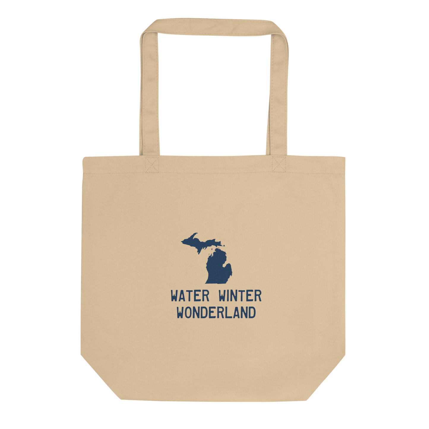 'Water Winter Wonderland' Michigan Everyday Tote | 100% Organic Cotton - Circumspice Michigan