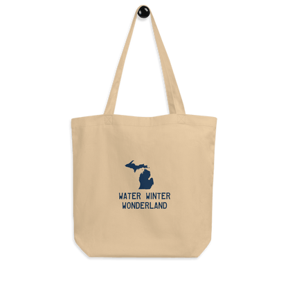 'Water Winter Wonderland' Michigan Everyday Tote | 100% Organic Cotton - Circumspice Michigan