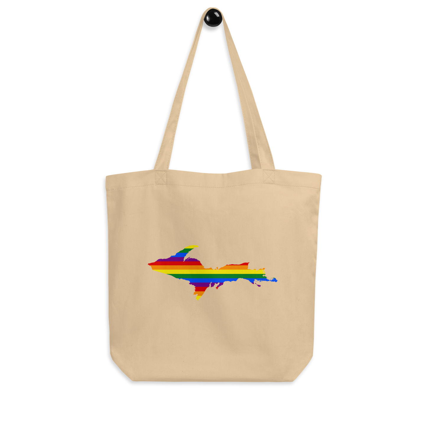 Michigan Upper Peninsula Tote Bag (w/ UP Pride Flag Outline)