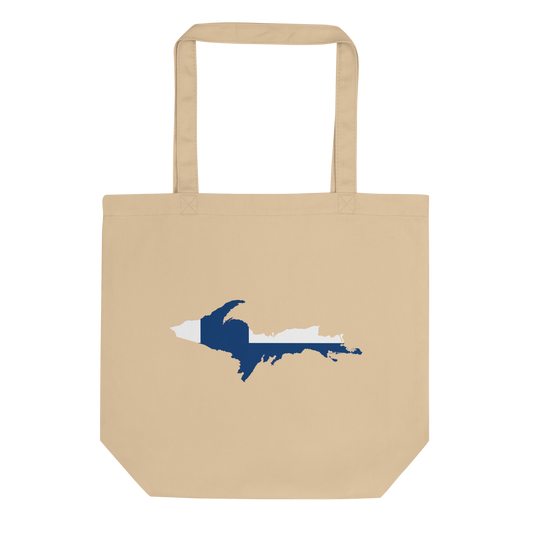 Michigan Upper Peninsula Everyday Tote Bag (w/ UP Finland Flag Outline)