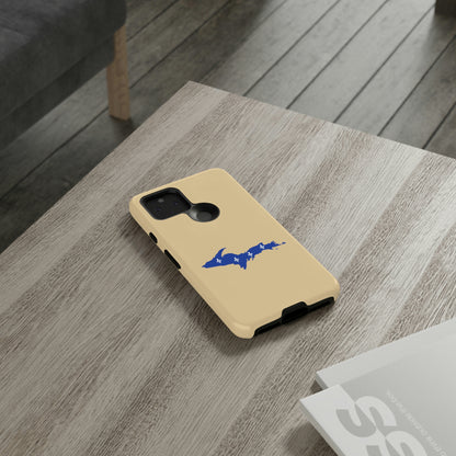 Michigan Upper Peninsula Tough Phone Case (Maple Color w/ UP Quebec Flag Outline) | Samsung & Pixel Android