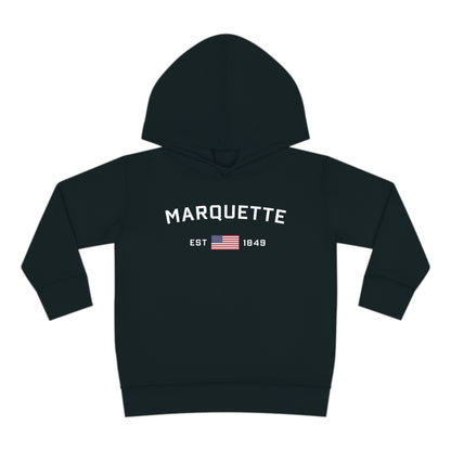 'Marquette EST 1849' Hoodie (w/USA Flag Outline) | Unisex Toddler