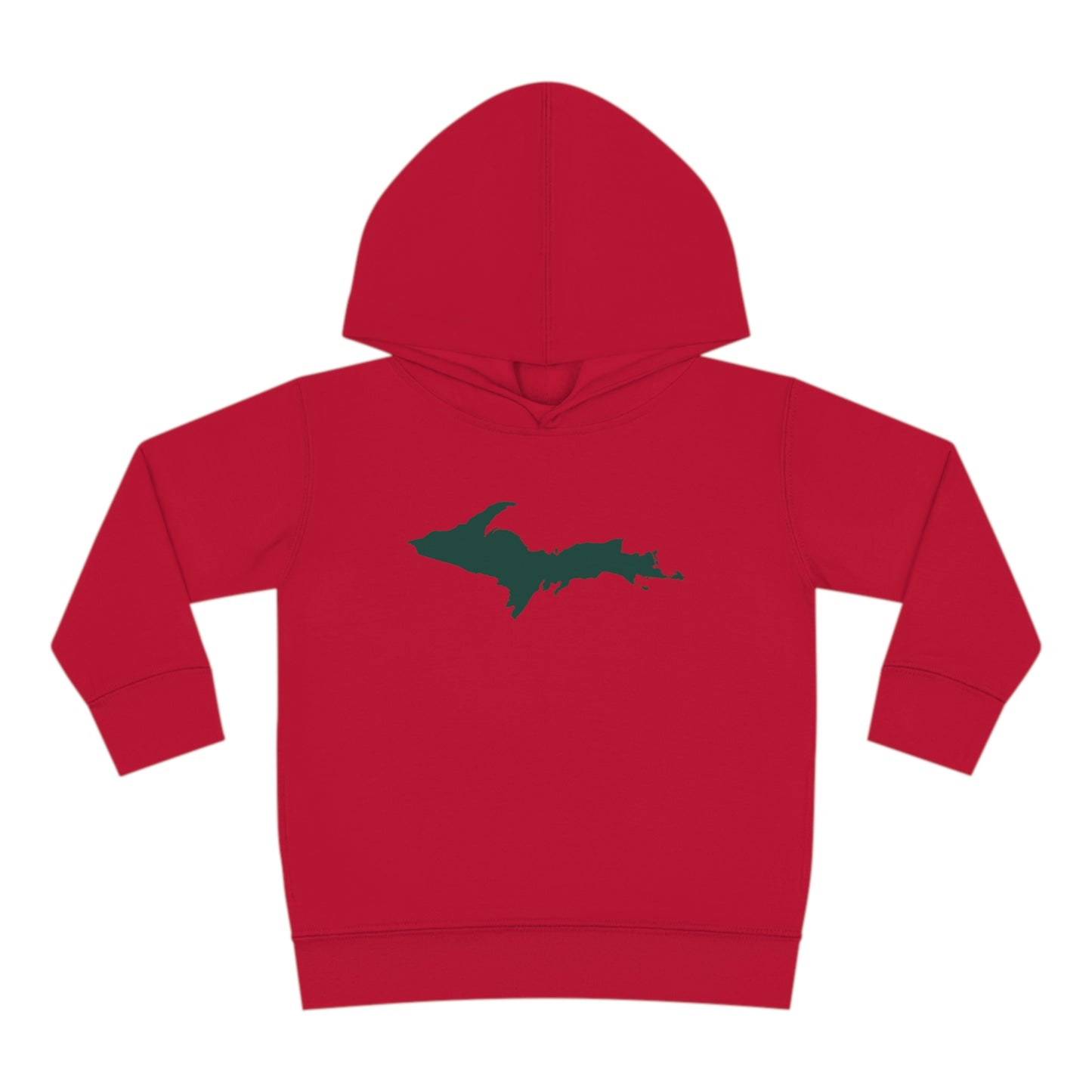 Michigan Upper Peninsula Hoodie (w/ Green UP Outline) | Unisex Toddler