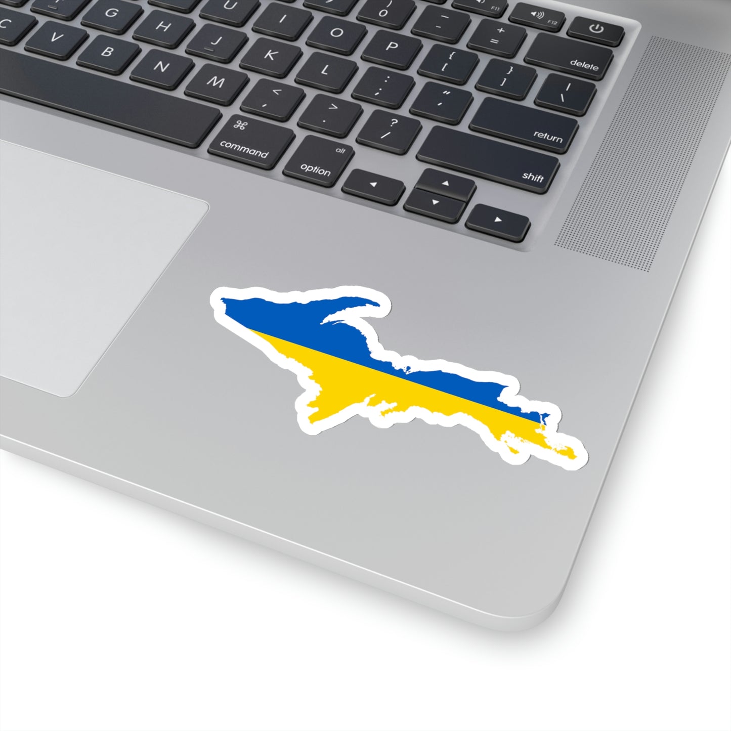 Michigan Upper Peninsula Kiss-Cut Sticker (w/ UP Flag Outline)