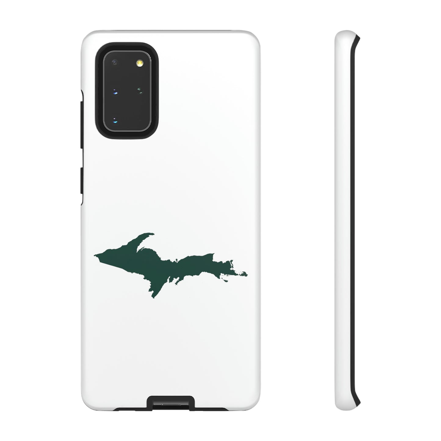 Michigan Upper Peninsula Tough Phone Case (w/ Green UP Outline) | Samsung & Pixel Android