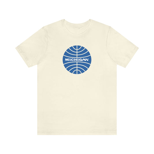 'Michigan' T-Shirt (Retro Airline Parody)  | Unisex Standard Fit