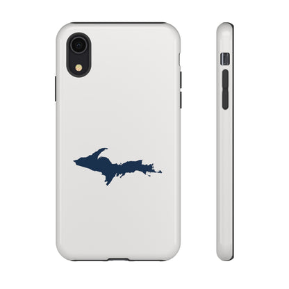 Michigan Upper Peninsula Tough Phone Case (Birch Bark White w/ UP Outline) | Apple iPhone