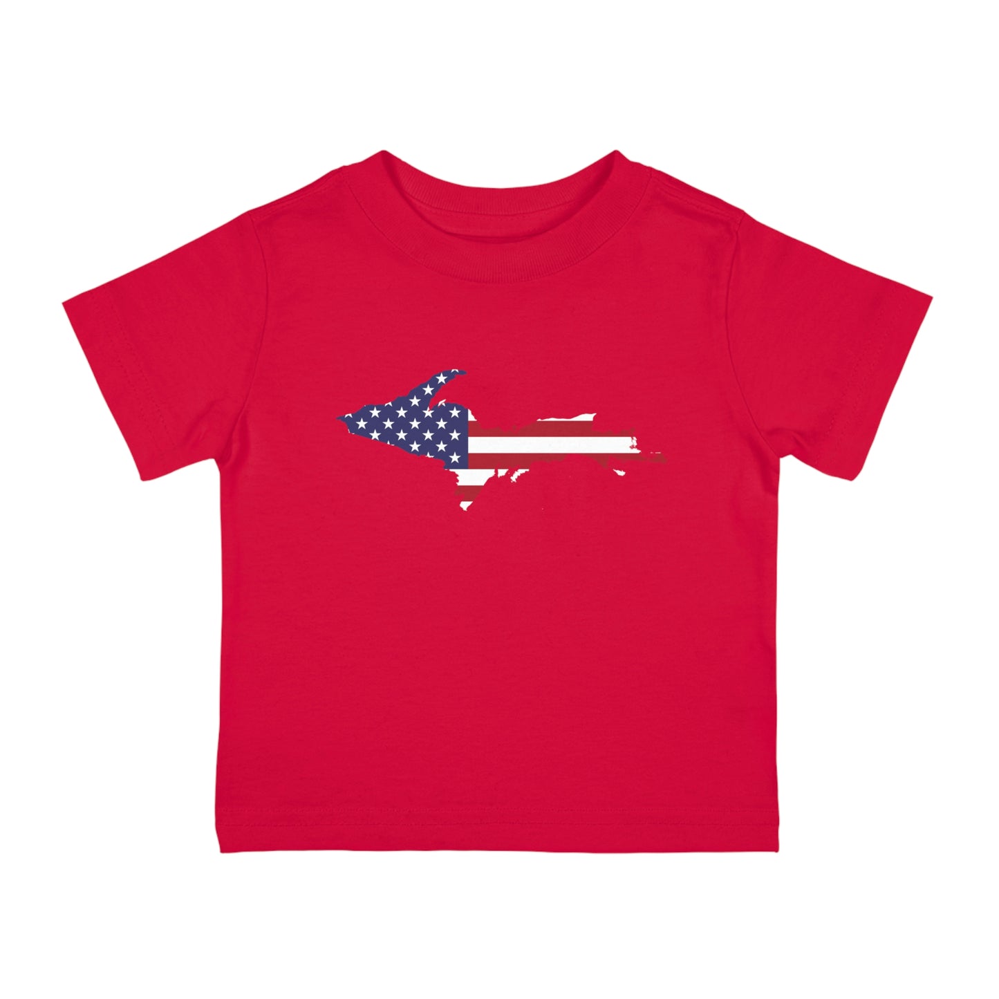 Michigan Upper Peninsula Infant T-Shirt (w/ UP USA Flag Outline) | Short Sleeve