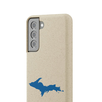 Michigan Upper Peninsula Biodegradable Phone Cases (w/ Azure UP Outline) | Samsung Android