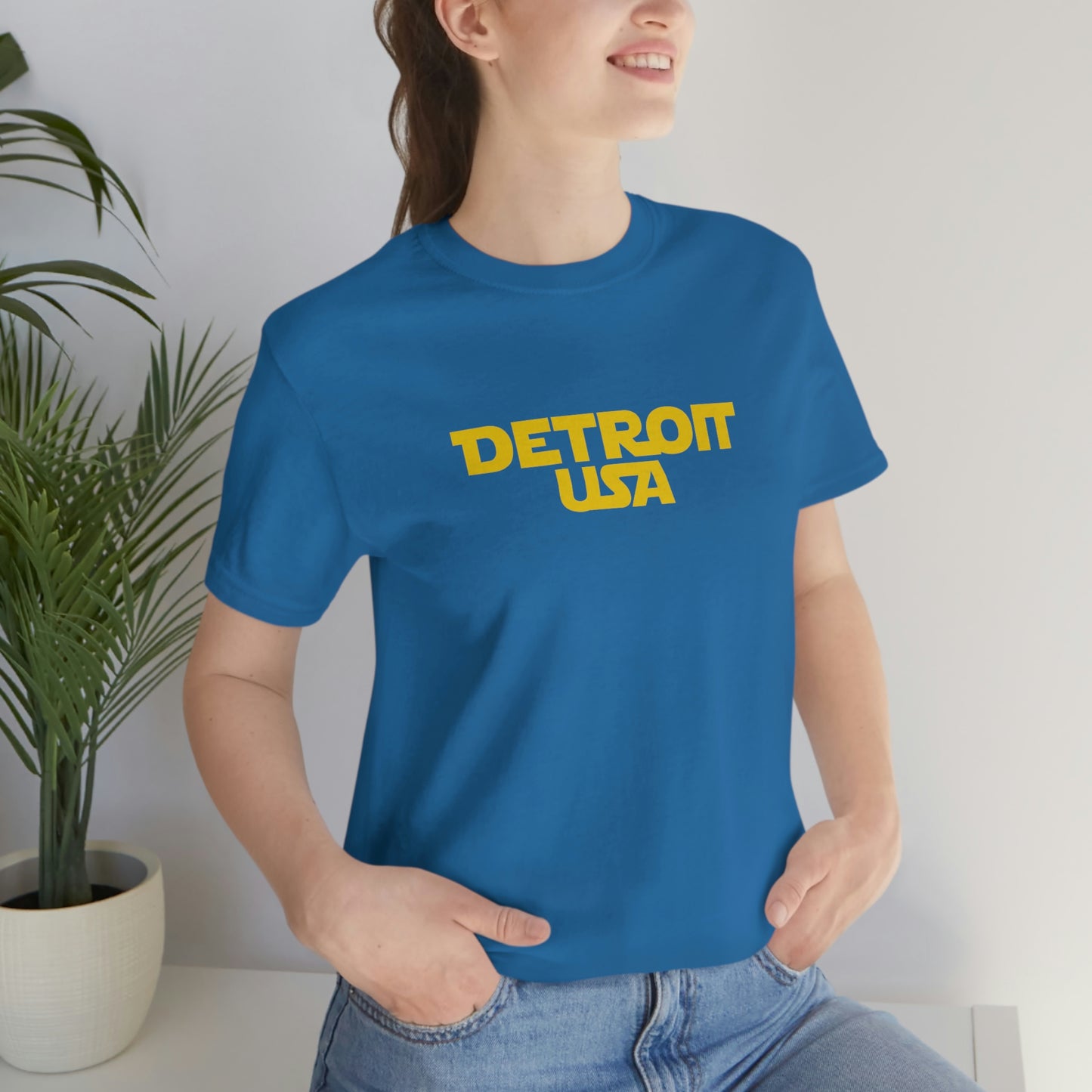 'Detroit USA' T-Shirt (1970s Epic Sci-Fi Parody) | Unisex Standard Fit