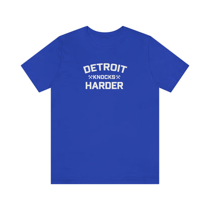 'Detroit Knocks Harder' T-Shirt | Unisex Standard Fit